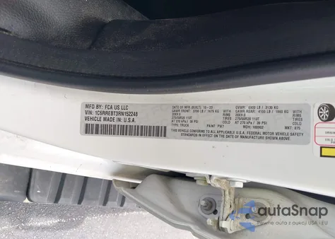 2024 Ram 1500 Big Horn 4X2 6'4 Box from USA, damaged, VIN 1C6RREBT3RN152248